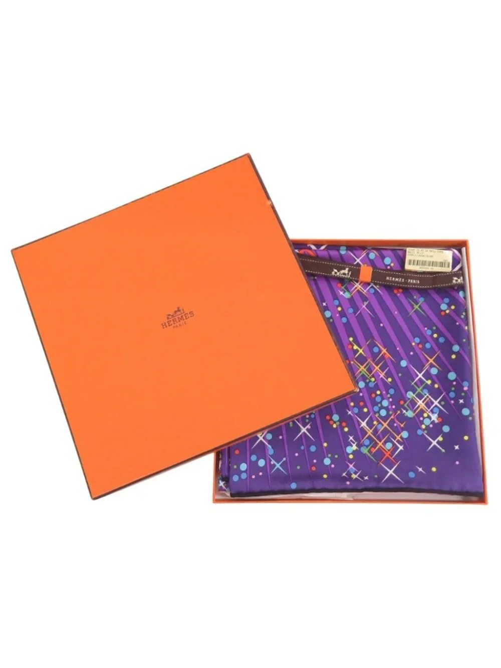 Hermes Carre 90 Magic Kelly Silk Purple Scarf